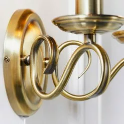 Vogue Lighting Vogue Bernice 2 Light Wall Light Antique Brass 12 Vogue Lighting Vogue Bernice 2 Light Wall Light Antique Brass -DUNEL House Shop 1000156380 alt04