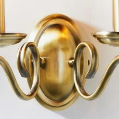 Vogue Lighting Vogue Bernice 2 Light Wall Light Antique Brass 13 Vogue Lighting Vogue Bernice 2 Light Wall Light Antique Brass -DUNEL House Shop 1000156380 alt05