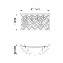 Vogue Lighting Vogue Hudson 2 Light Crystal Wall Light -DUNEL House Shop 1000156385 alt04