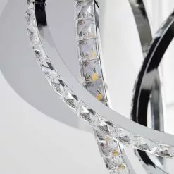 Dunelm Serena 3 Light Integrated LED Hoops Flush Ceiling Fitting -DUNEL House Shop 1000157746 alt02