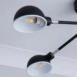 Elements Borr 5 Light Black Ceiling Fitting -DUNEL House Shop 1000157756 alt02