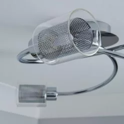 Dunelm Grace 3 Light Chrome Semi-Flush Ceiling Fitting -DUNEL House Shop 1000157758 alt02