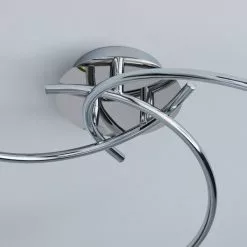 Dunelm Grace 3 Light Chrome Semi-Flush Ceiling Fitting -DUNEL House Shop 1000157758 alt03