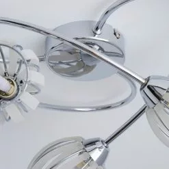 Dunelm Rosa 3 Light Chrome Semi-Flush Ceiling Fitting -DUNEL House Shop 1000157761 alt03