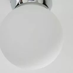 Dunelm Harlow 1 Light Frosted Glass Flush Ceiling Fitting -DUNEL House Shop 1000157767 alt02