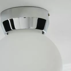 Dunelm Harlow 1 Light Frosted Glass Flush Ceiling Fitting -DUNEL House Shop 1000157767 alt03