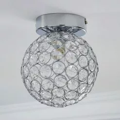 Dunelm Sphere 1 Light Pendant Flush Ceiling Fitting -DUNEL House Shop 1000158428 alt01