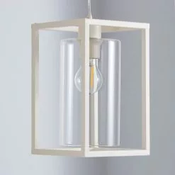 Dunelm London 1 Light Pendant Cream Industrial Ceiling Fitting -DUNEL House Shop 1000158430 alt01