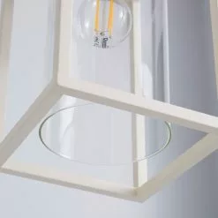 Dunelm London 1 Light Pendant Cream Industrial Ceiling Fitting -DUNEL House Shop 1000158430 alt02