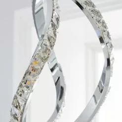 Dunelm Marsia 1 Light Integrated LED Swirl Jewel Chrome Ceiling Fitting -DUNEL House Shop 1000158436 alt02