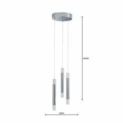 Dunelm Zarah 3 Light Integrated LED Cluster Ceiling Fitting -DUNEL House Shop 1000158448 alt04