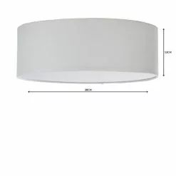 Dunelm Sara 38cm Ivory Shade Flush Ceiling Fitting 11 Dunelm Sara 38cm Ivory Shade Flush Ceiling Fitting -DUNEL House Shop 1000158455 alt04