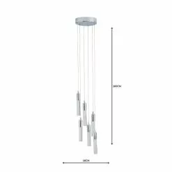 Dunelm Tassani 6 Light Integrated LED Bubble Glass Cluster Ceilling Fitting -DUNEL House Shop 1000158462 alt04