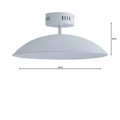 Dunelm Usk White Semi-Flush Ceiling Fitting -DUNEL House Shop 1000158470 alt04