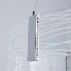 Dunelm Clee Etched Integrated LED Hoop Ceiling Fitting -DUNEL House Shop 1000158480 alt02