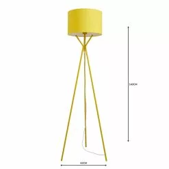 Dunelm Drei Tripod Ochre Floor Lamp -DUNEL House Shop 1000158516 alt04