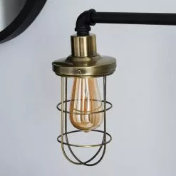 Dunelm Milas Pipe Black Industrial Floor Lamp -DUNEL House Shop 1000158523 alt02