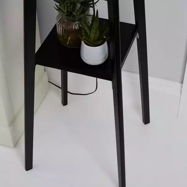 Dunelm Beaumont Wood Tripod Plant Black Floor Lamp 5 Dunelm Beaumont Wood Tripod Plant Black Floor Lamp - Image 3