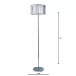 Dunelm Prism Chrome Floor Lamp -DUNEL House Shop 1000158557 alt04