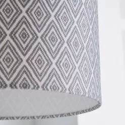 Dunelm Oslo Drum Lamp Shade 30cm Grey -DUNEL House Shop 1000158565 alt03
