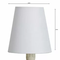 Dunelm Sara Candle Lamp Shade White -DUNEL House Shop 1000158583 alt04