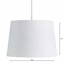 Dunelm Sara Tapered Lamp Shade 30cm White -DUNEL House Shop 1000158584 alt04