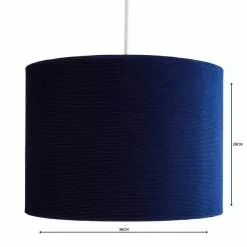 Dunelm Santos Drum Lamp Shade 36cm Navy 9 Dunelm Santos Drum Lamp Shade 36cm Navy -DUNEL House Shop 1000158595 alt04