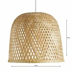 Dunelm Leena Bamboo Easy Fit Pendant -DUNEL House Shop 1000158663 alt04