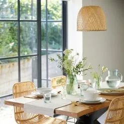 Dunelm Leena Bamboo Easy Fit Pendant -DUNEL House Shop 1000158663 alt06