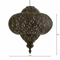 Dunelm Lucena Bronze Easy Fit Pendant -DUNEL House Shop 1000158666 alt04
