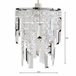 Dunelm Caressa Jewel Easy Fit Pendant -DUNEL House Shop 1000158673 alt04