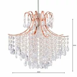 Dunelm Sheridan Jewel Copper Easy Fit Pendant -DUNEL House Shop 1000158678 alt04