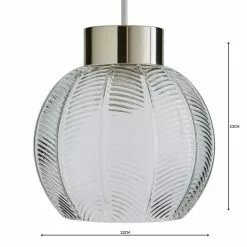 Dunelm Colleen Clear Glass Easy Fit Pendant -DUNEL House Shop 1000158690 alt04