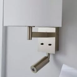 Dunelm Reader Shaded Ivory Wall Light -DUNEL House Shop 1000158738 alt03