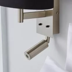 Dunelm Reader Shaded Black Wall Light -DUNEL House Shop 1000158739 alt02