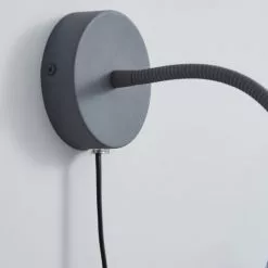 Dunelm Nola Adjustable Easy Fit Plug In Wall Light Grey -DUNEL House Shop 1000158741 alt02