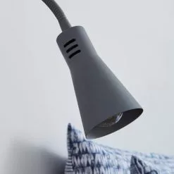 Dunelm Nola Adjustable Easy Fit Plug In Wall Light Grey -DUNEL House Shop 1000158741 alt03