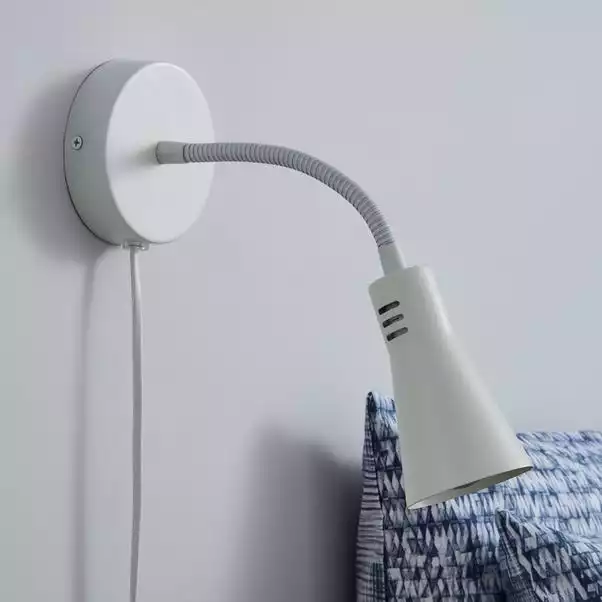 Dunelm Nola Adjustable Easy Fit Plug In Wall Light Ivory 4 Dunelm Nola Adjustable Easy Fit Plug In Wall Light Ivory - Image 2
