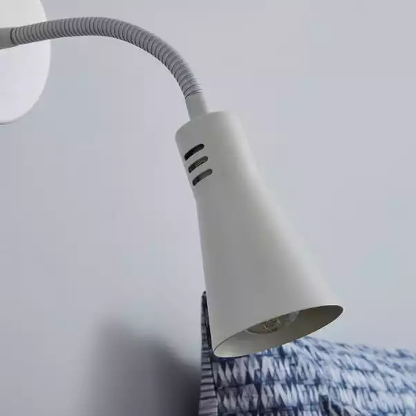 Dunelm Nola Adjustable Easy Fit Plug In Wall Light Ivory 5 Dunelm Nola Adjustable Easy Fit Plug In Wall Light Ivory - Image 3