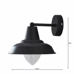 Dunelm Galley Black Outdoor Wall Light -DUNEL House Shop 1000158755 alt04