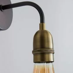 Dunelm Marsden Antique Brass Industrial Wall Light -DUNEL House Shop 1000158761 alt03