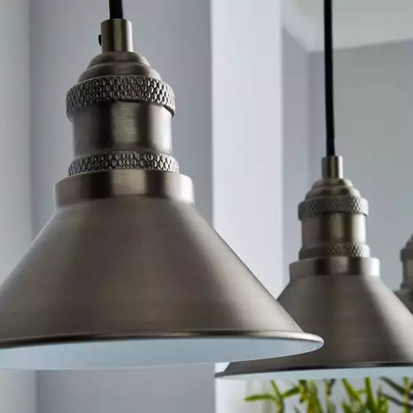 Dunelm Ellis 3 Light Mesh Ceiling Fitting Black 5 Dunelm Ellis 3 Light Mesh Ceiling Fitting Black - Image 3