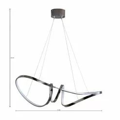 Dunelm Easton Dark Chrome LED Fitting -DUNEL House Shop 1000169136 alt07