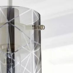 Dunelm Grayson Smoked Glass Easy Fit Pendant -DUNEL House Shop 1000169160 alt02