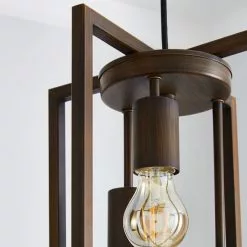 Dunelm London 3 Light Bronze Industrial Pendant Fitting -DUNEL House Shop 1000169189 alt02