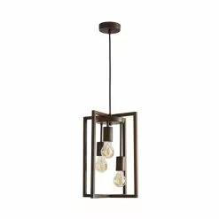 Dunelm London 3 Light Bronze Industrial Pendant Fitting -DUNEL House Shop 1000169189 alt04