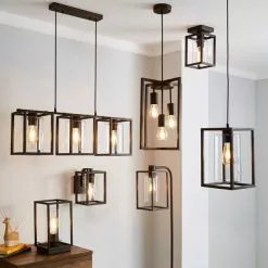 Dunelm London 3 Light Bronze Industrial Pendant Fitting -DUNEL House Shop 1000169189 alt05