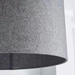 Dunelm Marl Felt 45cm Grey Drum Shade -DUNEL House Shop 1000169200 alt02