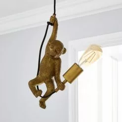 Dunelm Odisha Monkey Ceiling Fitting -DUNEL House Shop 1000169206 alt01