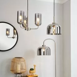 Dunelm Palazzo Smoked Glass Pendant Ceiling Fitting -DUNEL House Shop 1000169214 alt05